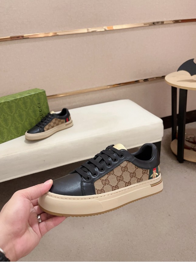 Gucci Hit Series Retro Cowhide Casual Sneakers