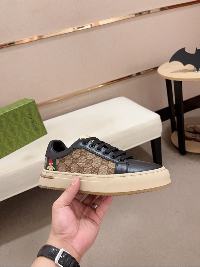 Gucci Hit Series Retro Cowhide Casual Sneakers
