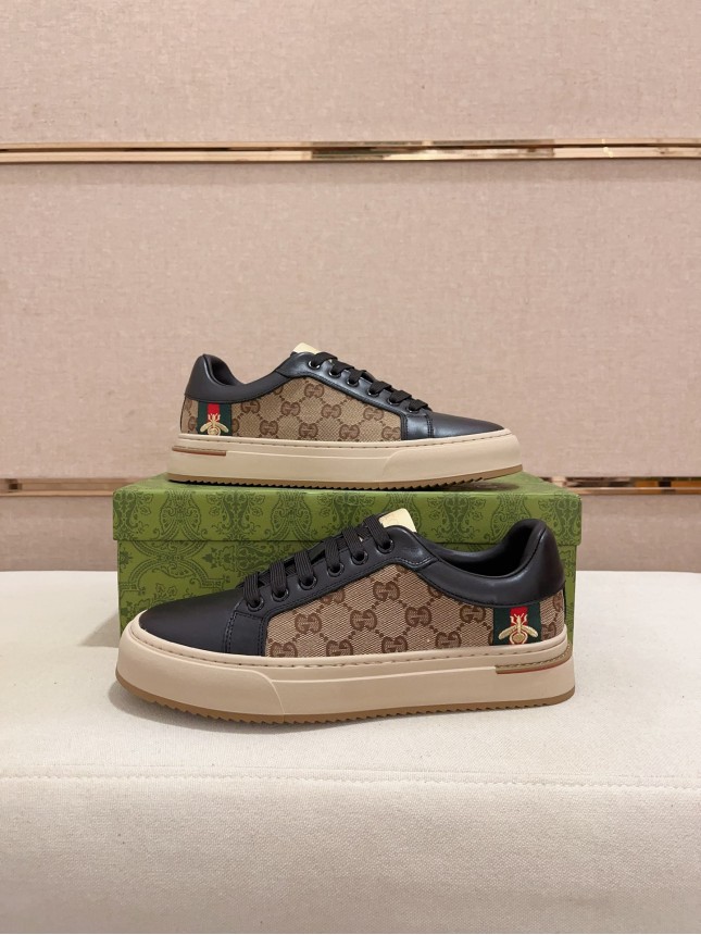 Gucci Hit Series Retro Cowhide Casual Sneakers