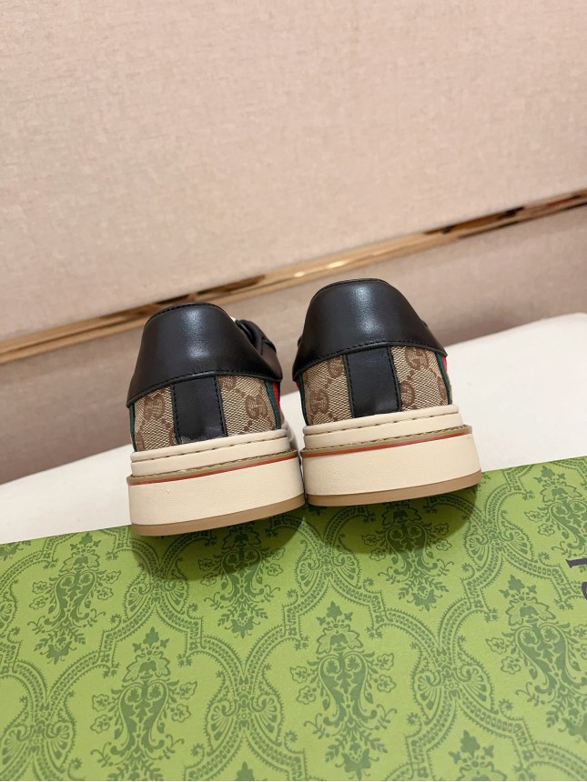 Gucci Hit Series Retro Cowhide Casual Sneakers