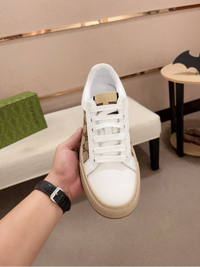 Gucci Hit Series Retro Cowhide Casual Sneakers