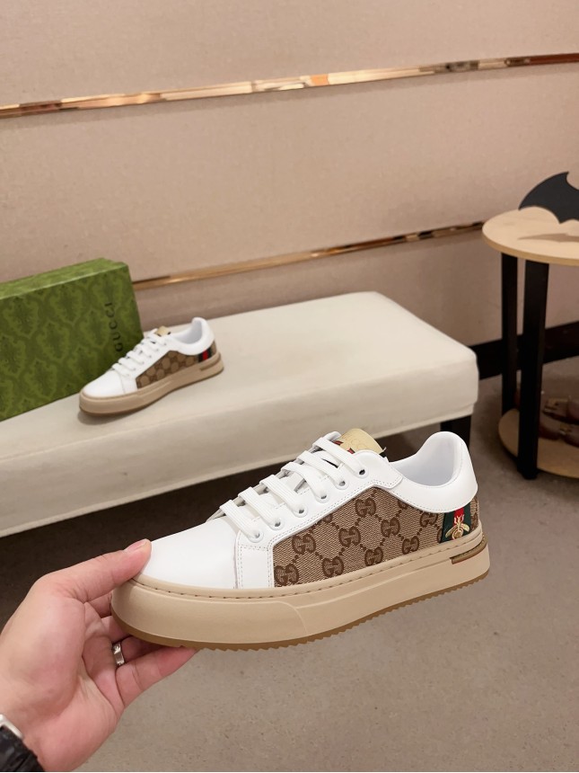 Gucci Hit Series Retro Cowhide Casual Sneakers