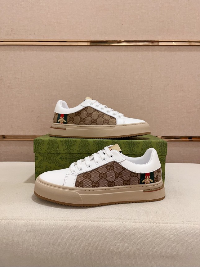 Gucci Hit Series Retro Cowhide Casual Sneakers