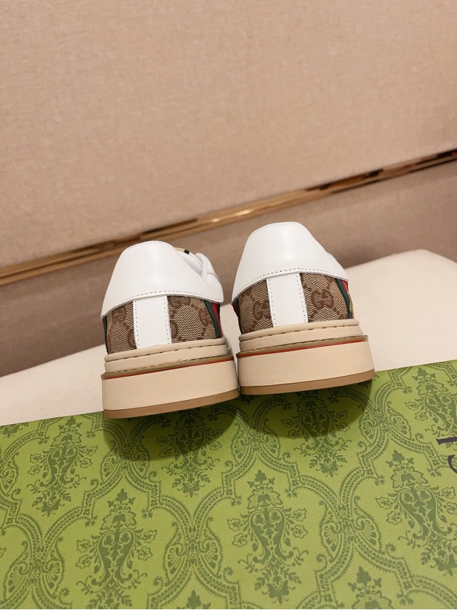Gucci Hit Series Retro Cowhide Casual Sneakers