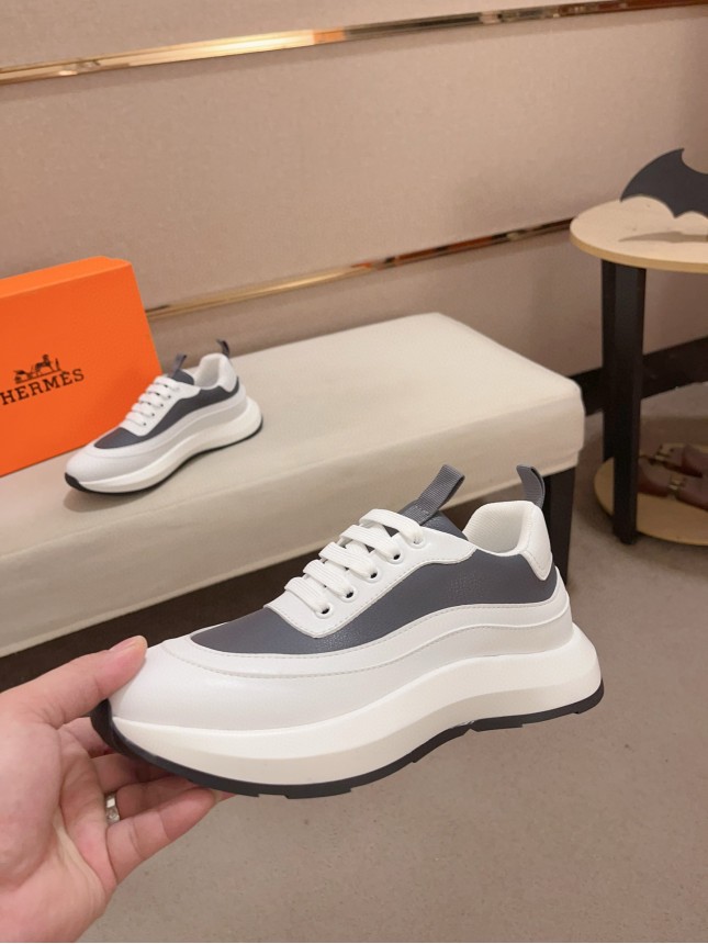Hermès Classic Cowhide Casual Shoes